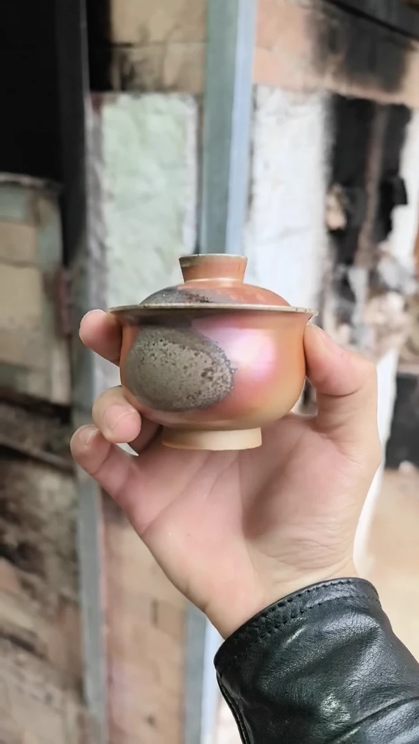 瓷宣宝汝瓷原矿原釉手工柴烧作品