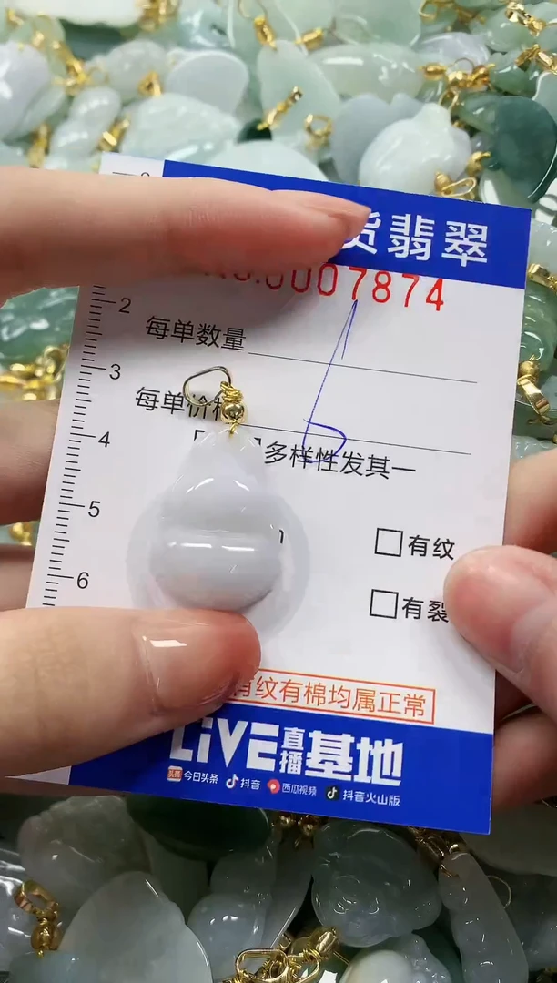 颈饰未镶嵌翡翠纯天然a货翡翠