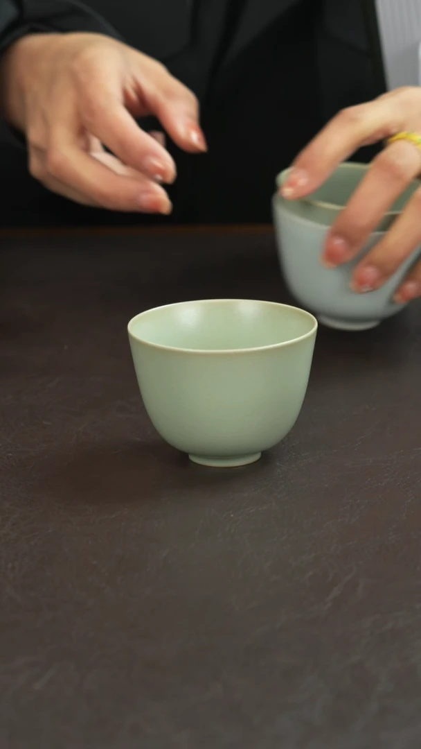 陶无**雨宣宝汝瓷原矿原釉手工作品微瑕