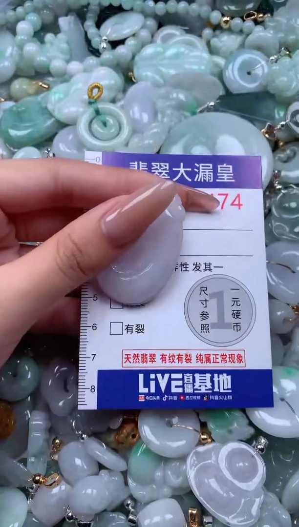 翡翠未镶嵌吊坠(不含链)4474