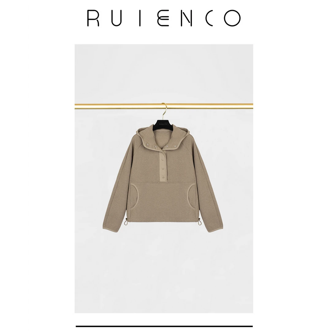 我是摩羯 松弛感‌卫衣 高支棉时尚休闲舒适百搭早秋半门襟帽衫