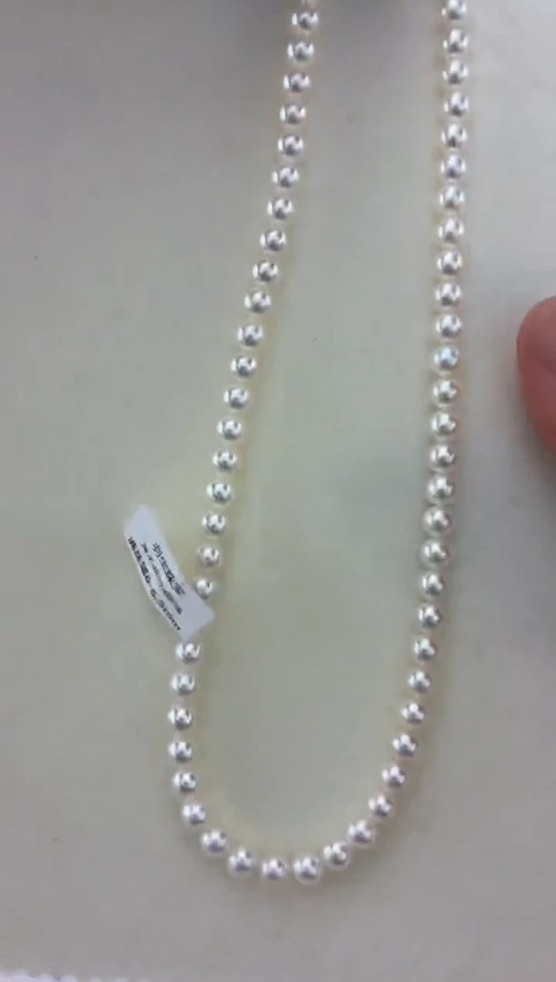 颈饰未镶嵌海水珍珠6-6.5满珠链