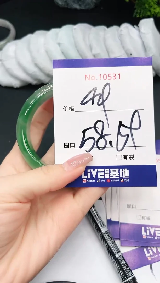 未镶嵌手镯翡翠10531