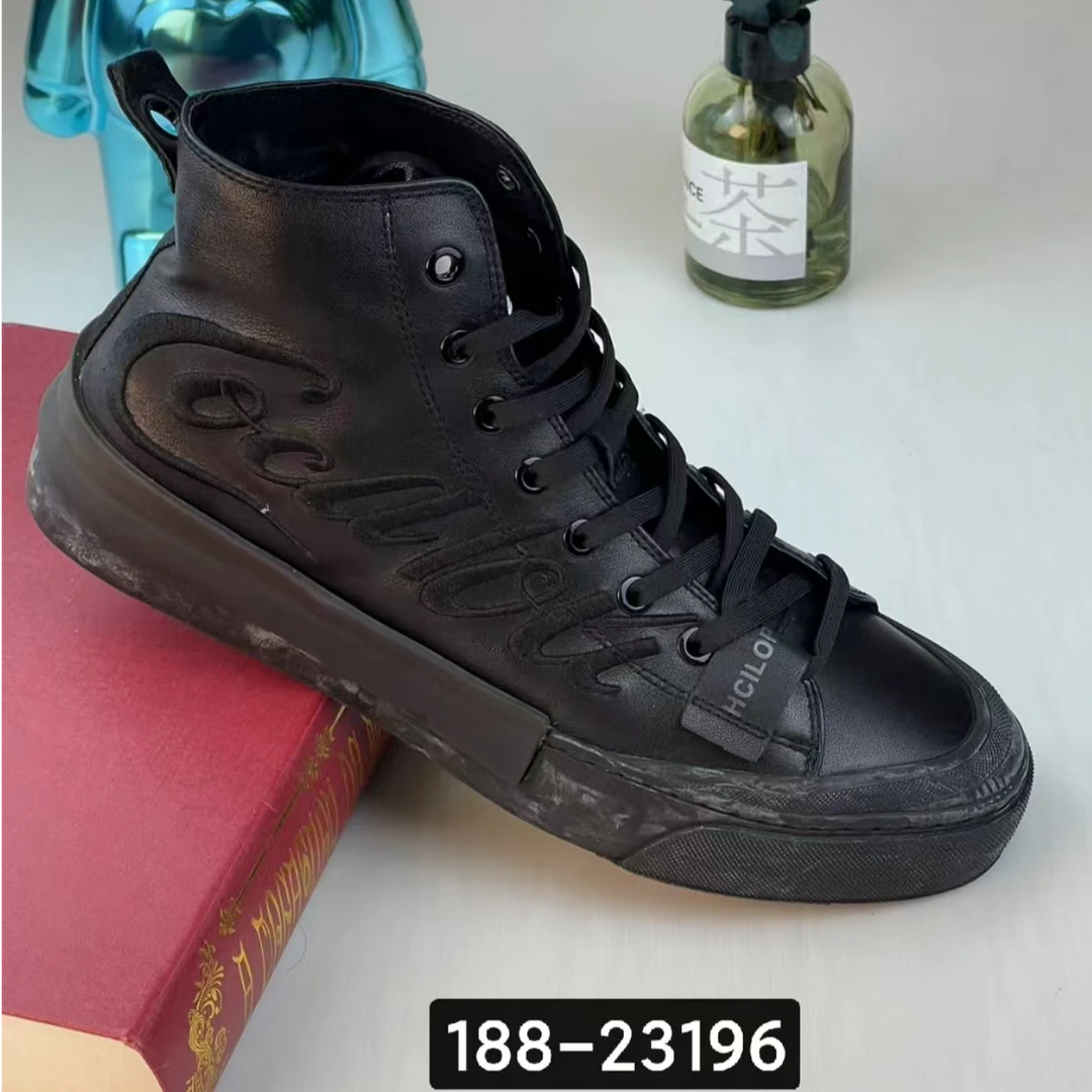 《宝马》阿道森男鞋秋季新款鞋皮面舒适透气运动鞋188-23196