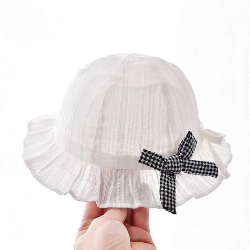 婴儿帽子春秋季薄款宝宝女公主风夏季太阳遮阳帽婴幼儿女童渔夫帽