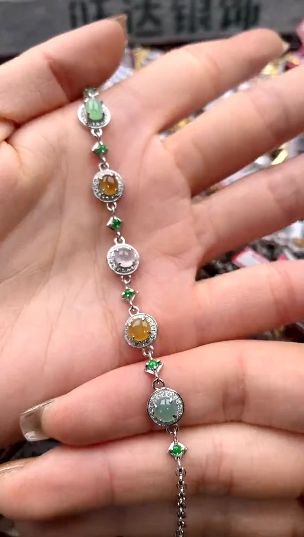 【闪购商品】翡翠戒指银S925镶嵌777777    6