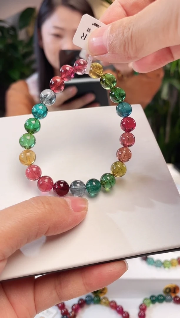 手链未镶嵌碧玺单圈手链8.5+
