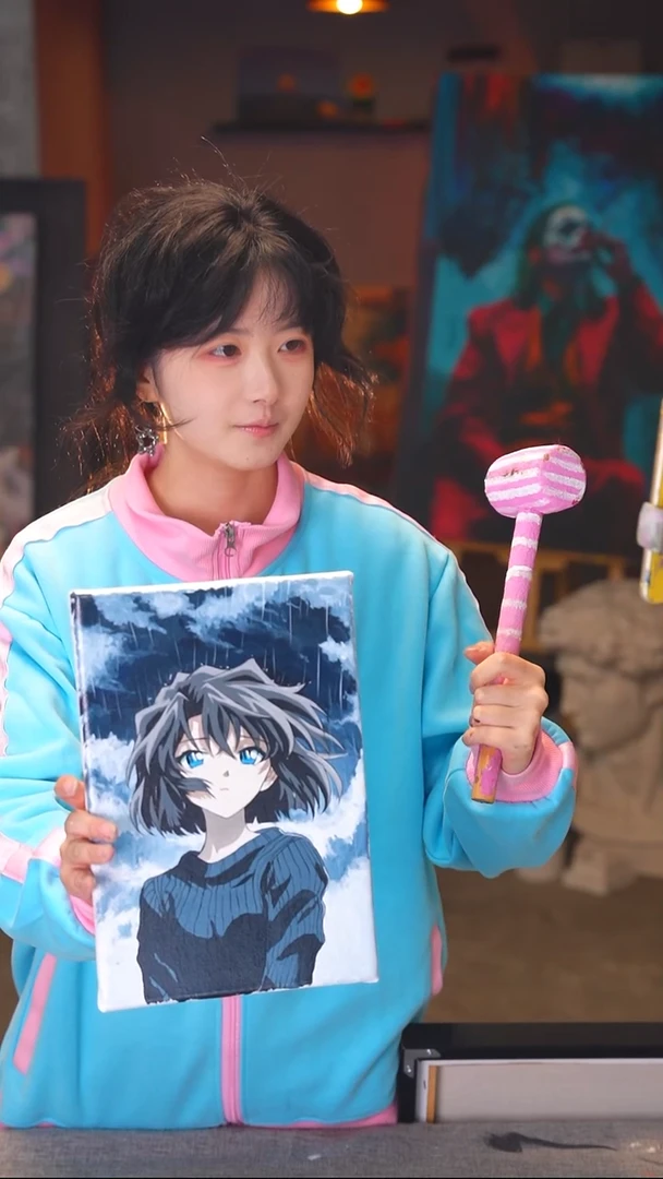 油画大***命小尺寸小哀丙烯画纯手绘