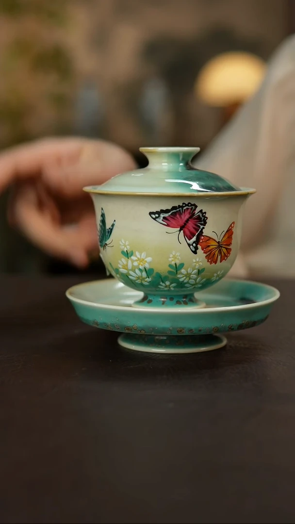 杯景德镇陶瓷杯碗柴烧多人