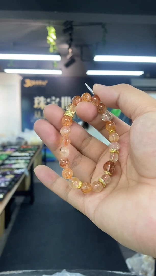 发晶手链未镶嵌多样性发其一颜色微差