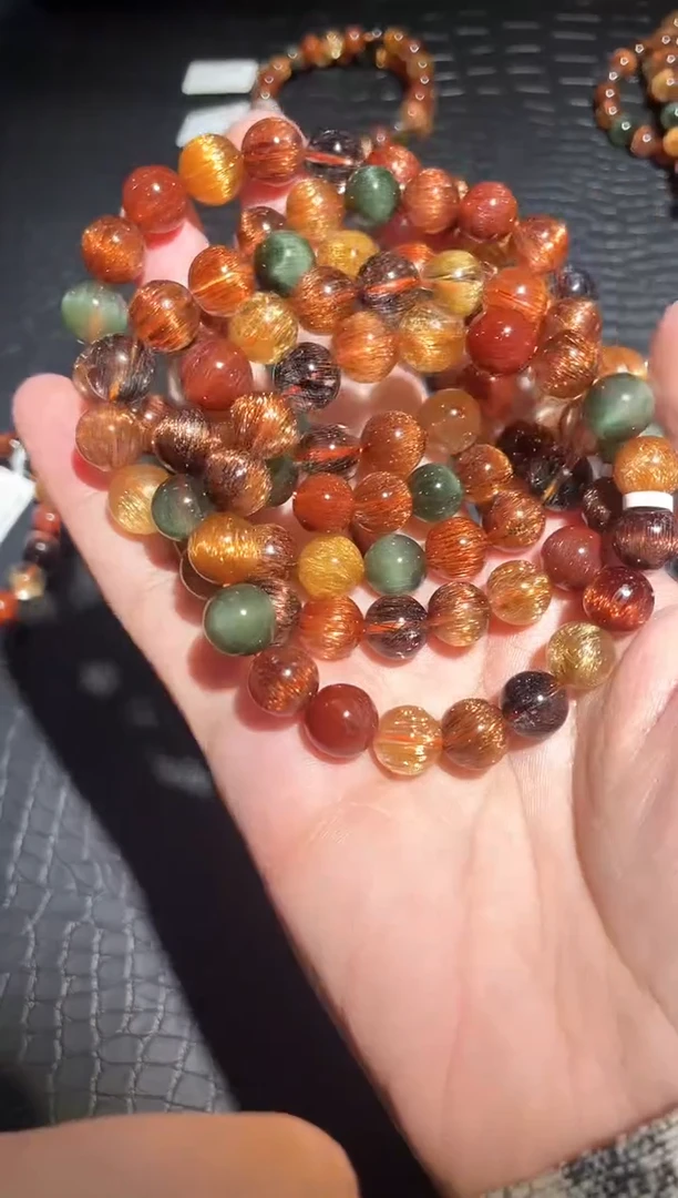 【闪购商品】水晶手链未镶嵌发晶多宝单圈A10（多样性发其一）