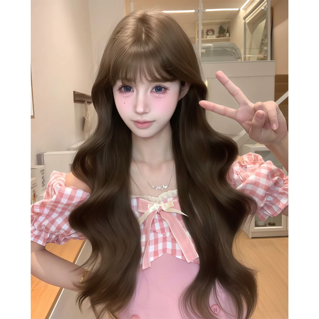 【果酱小熊】束朵假发女波浪卷时尚气质lolita网红同款假发全头套