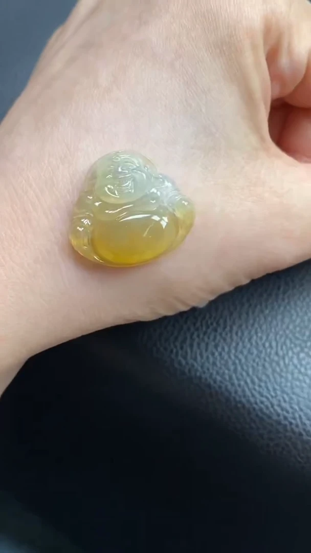 定制翡翠未镶嵌黄佛公