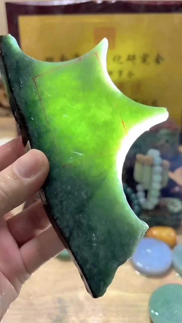 未镶嵌挂件翡翠A货常星6947