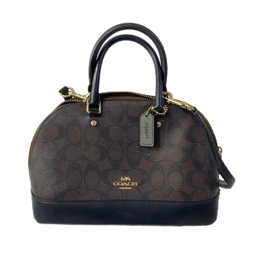 95新 COACH/蔻驰 经典老花PVC单肩手提斜挎贝壳包 AF-10139-D