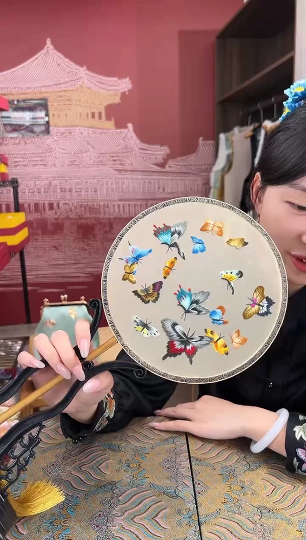 【闪购商品】刺绣非遗苏工刺绣双面刺绣扇子