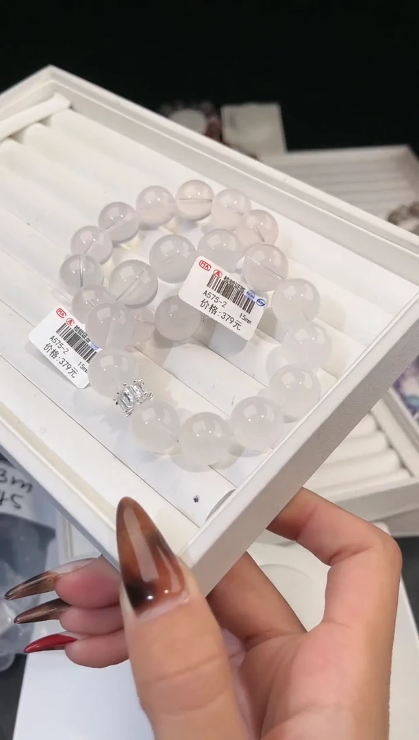 【闪购商品】水晶手链合金多样性发一DIY奶白15mm