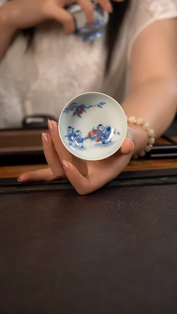聚澜堂九桃五福小普洱杯
