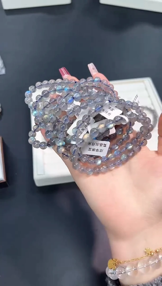 【闪购商品】长石手串未镶嵌17Q多样性发其一/1条默认微瑕