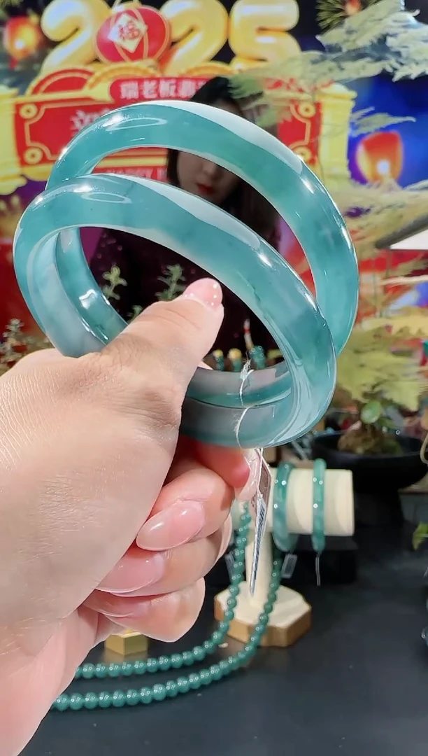 【闪购商品】定制翡翠手镯正圈未镶嵌圈口可选多样性发一