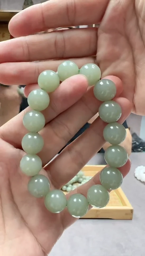 手链未镶嵌和田玉13且末天空蓝