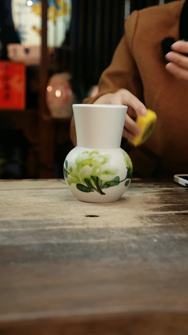 【闪购商品】瓷片景德镇纯手工釉下彩精品花瓶