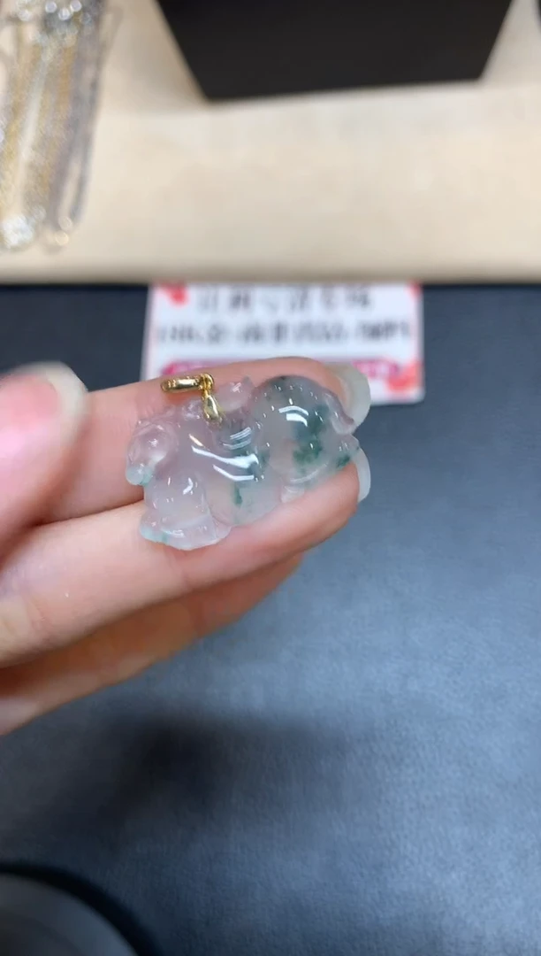 【闪购商品】翡翠颈饰18K金镶嵌【无鉴赏期