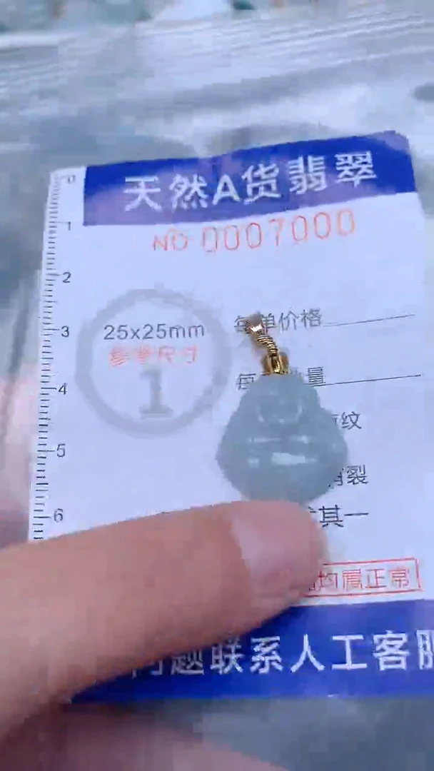 翡翠未镶嵌吊坠(不含链)1
