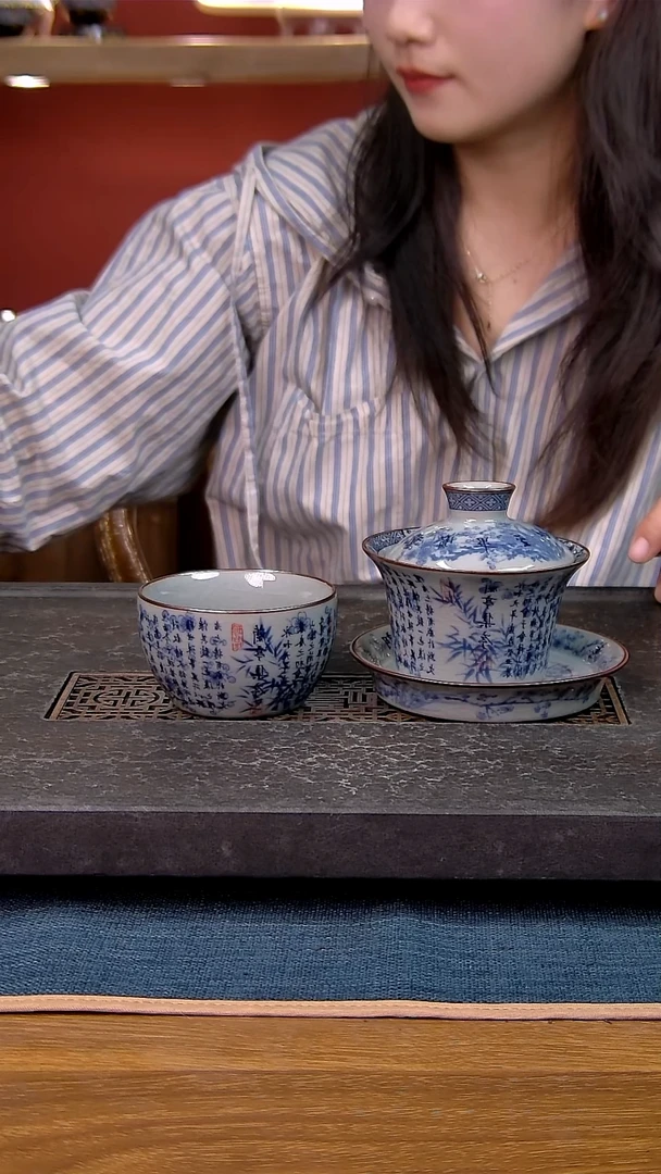 简装家用款2件套 老陶泥开片纹陶瓷茶具