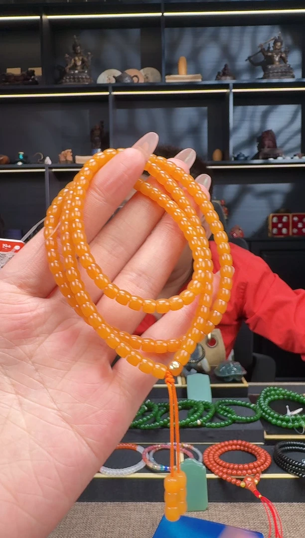 【闪购商品】石英质玉1未镶嵌5mm极致108