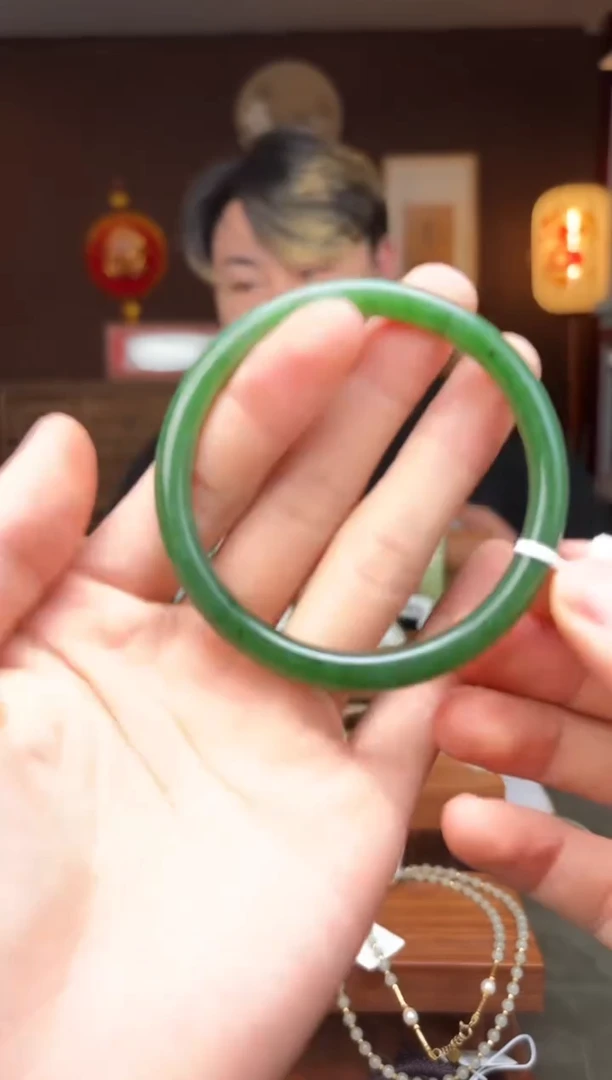 未镶嵌和田玉把件ff47-手镯 61mm