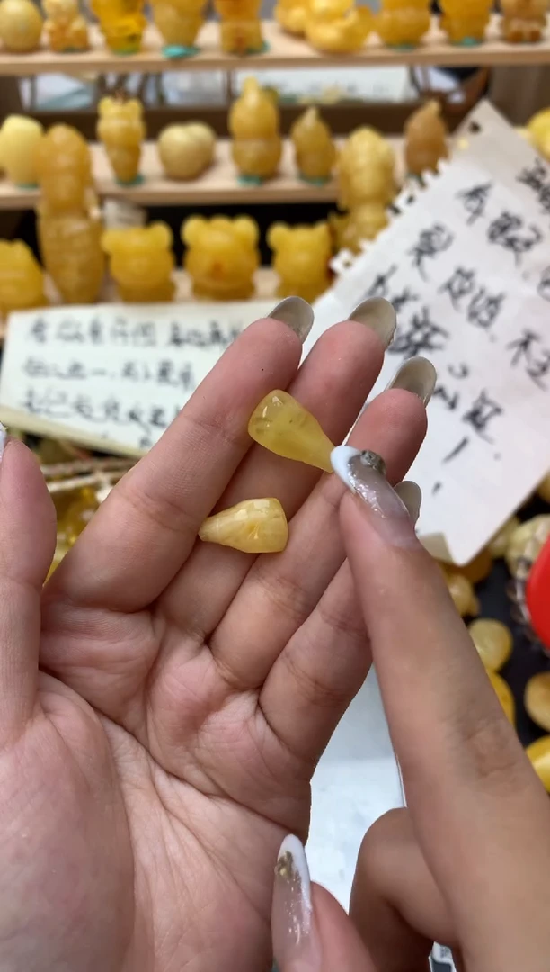 琥珀未镶嵌珠宝奇石016琥珀蜜蜡微瑕