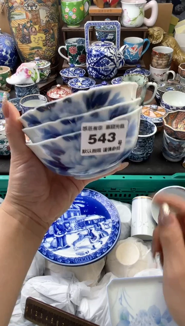 瓷片巴***娅543号六六工艺品瓷器