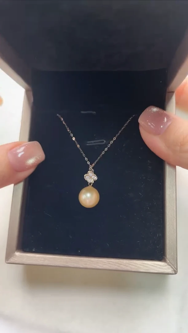 【闪购商品】海水珍珠项链18K金镶嵌th5429