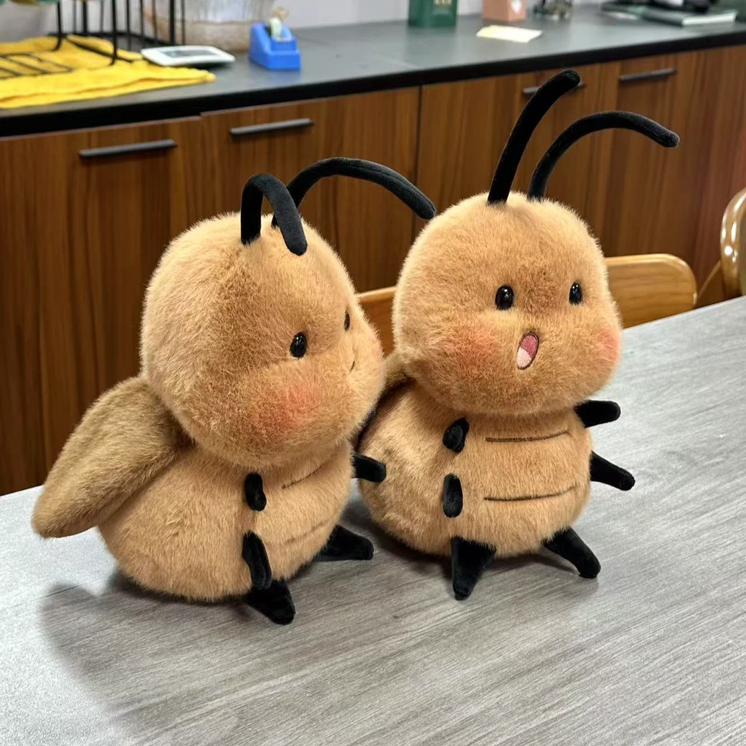 广东双马尾蟑螂小强毛绒玩偶公仔玩具