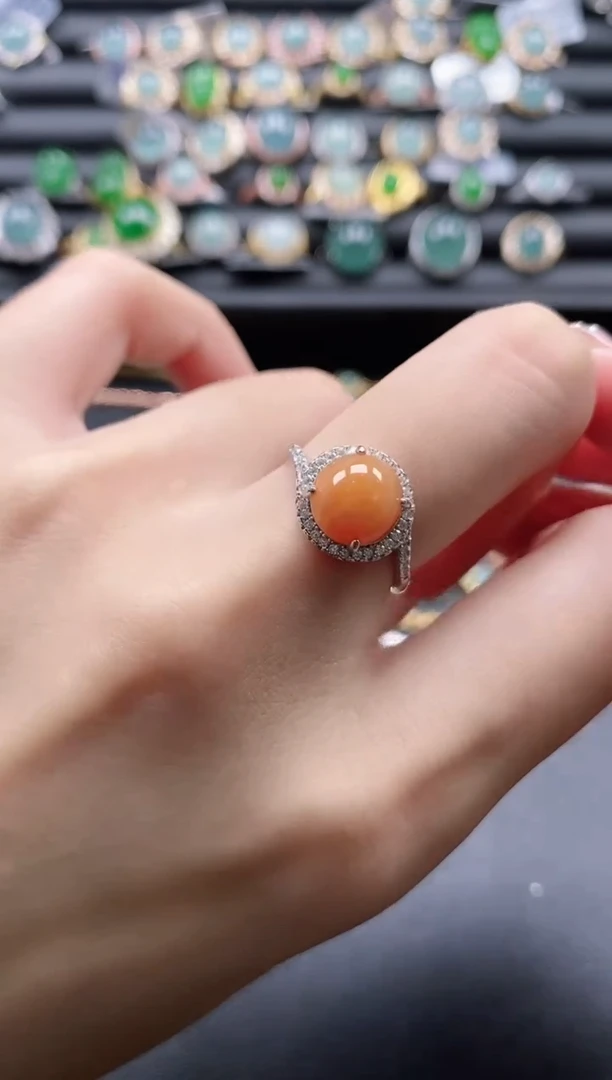 【闪购商品】翡翠戒指银S925镶嵌51151