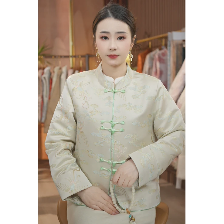 《 浮玉-外套》新中式提花复古国风休闲百搭高定上衣外套