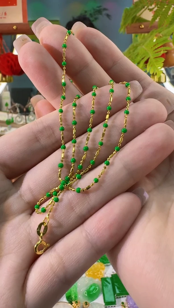 【闪购商品】查罗石颈饰银S925镶嵌项链