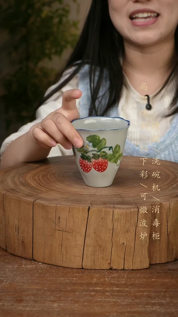 碗瓷景德镇手工手绘高温瓷釉下彩