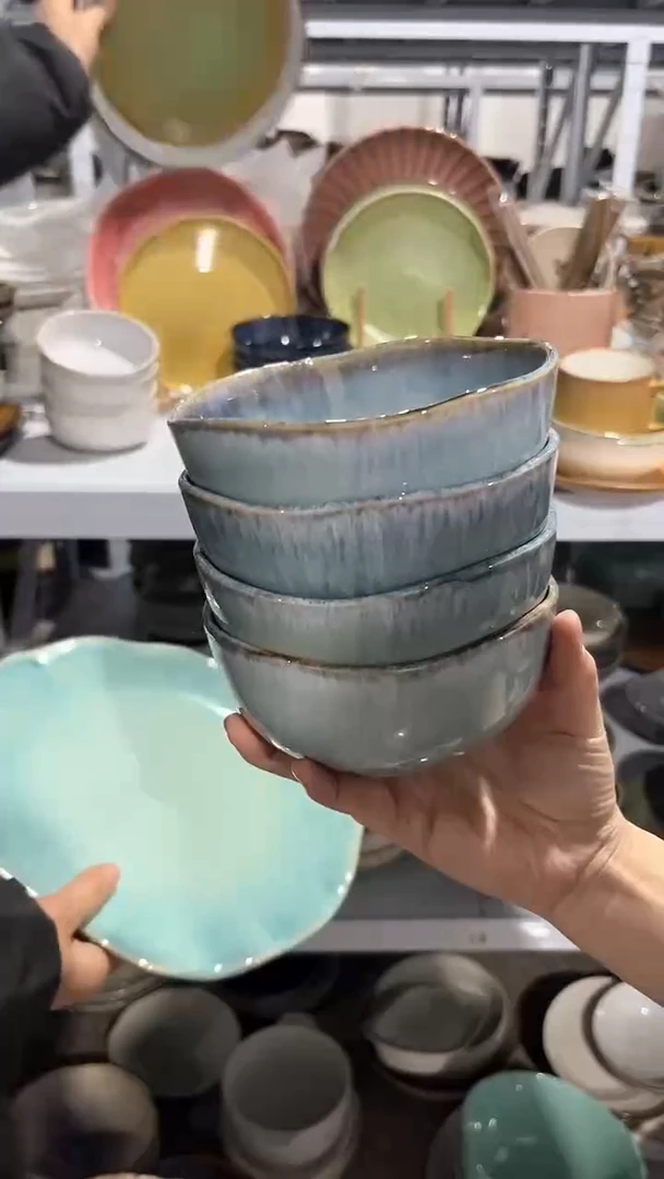 【闪购商品】瓷片外贸尾货瑕疵满20包邮X4 新品饭碗
