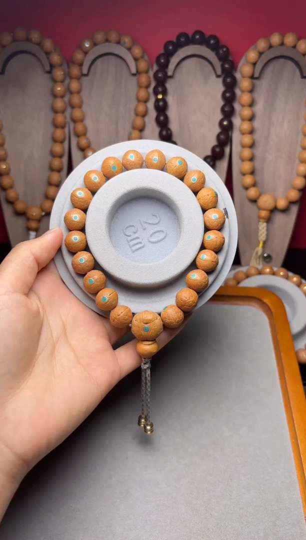 吊坠凤眼菩提板****线12凤眼手串25新籽松钉