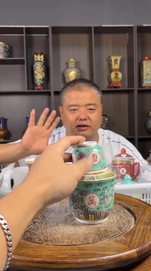 摆件景德镇陶瓷青花摆件48
