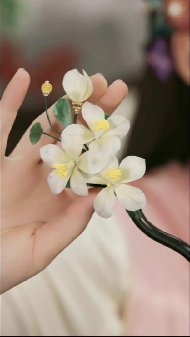 刺绣湘传礼纯手工发簪