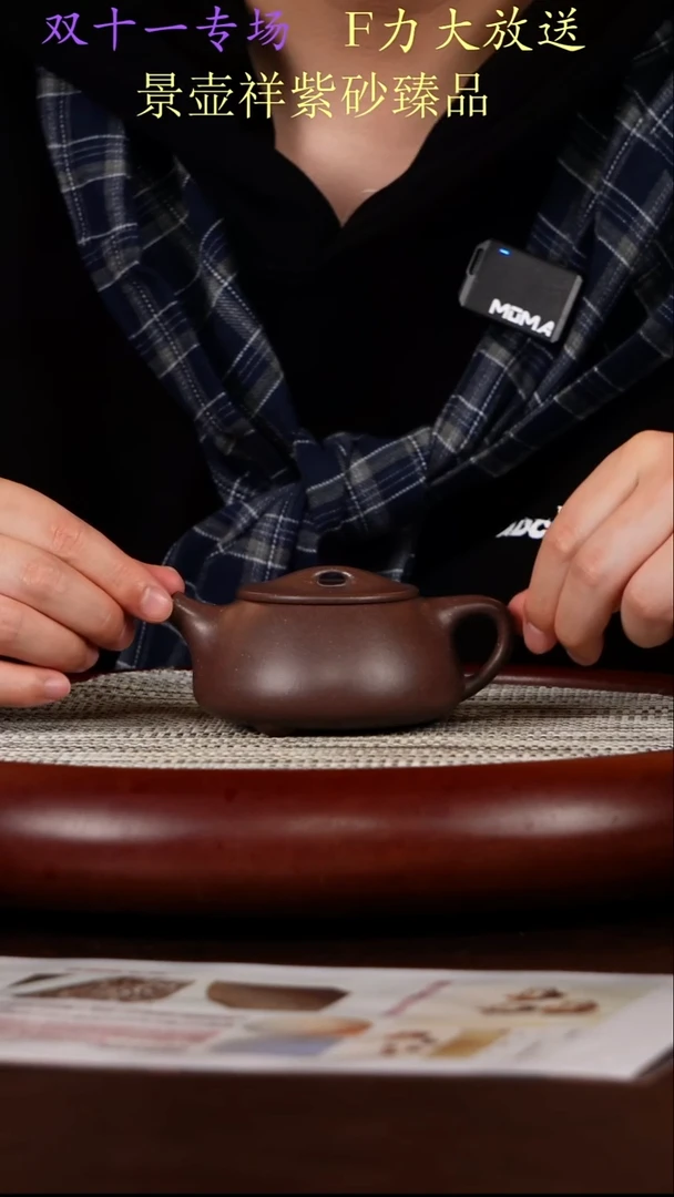 茶壶紫砂龙砂天青  石瓢
