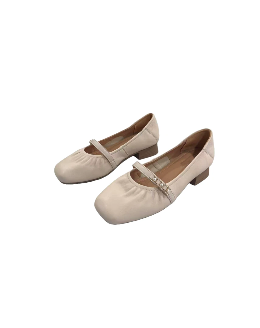 A 5727  珠珠装饰  甜美风  百搭  设计感  单鞋