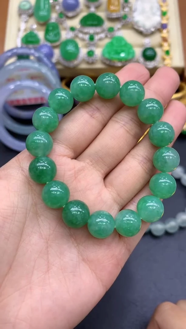未镶嵌手串翡翠852-中国好珍宝