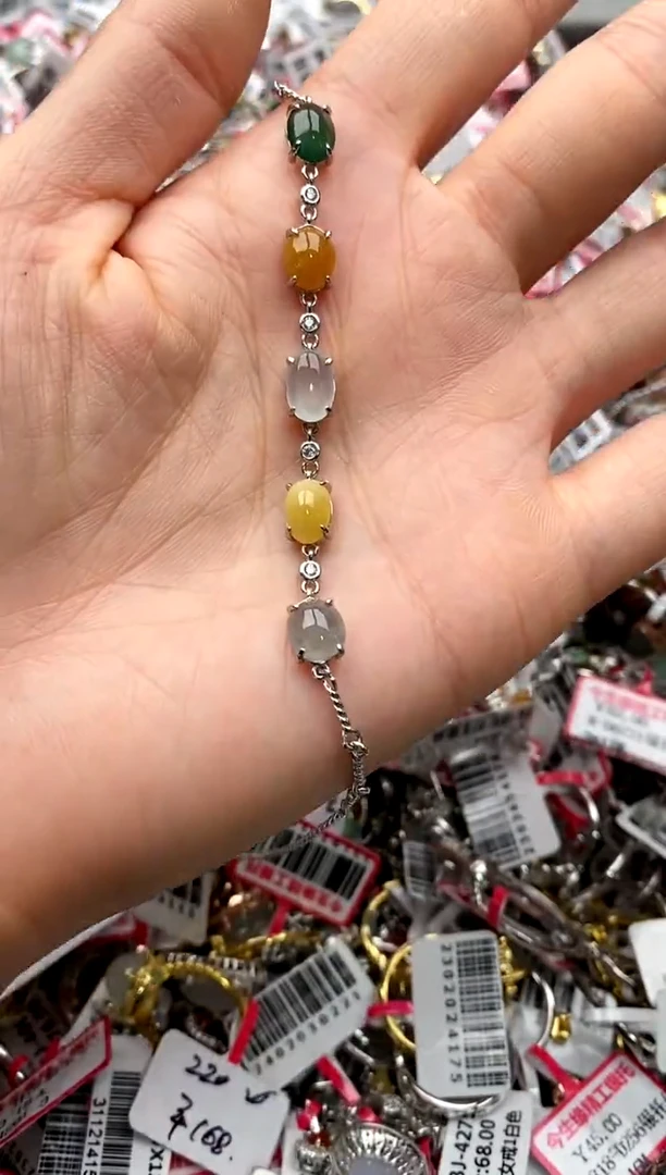 【闪购商品】翡翠戒指银S925镶嵌5555555    1