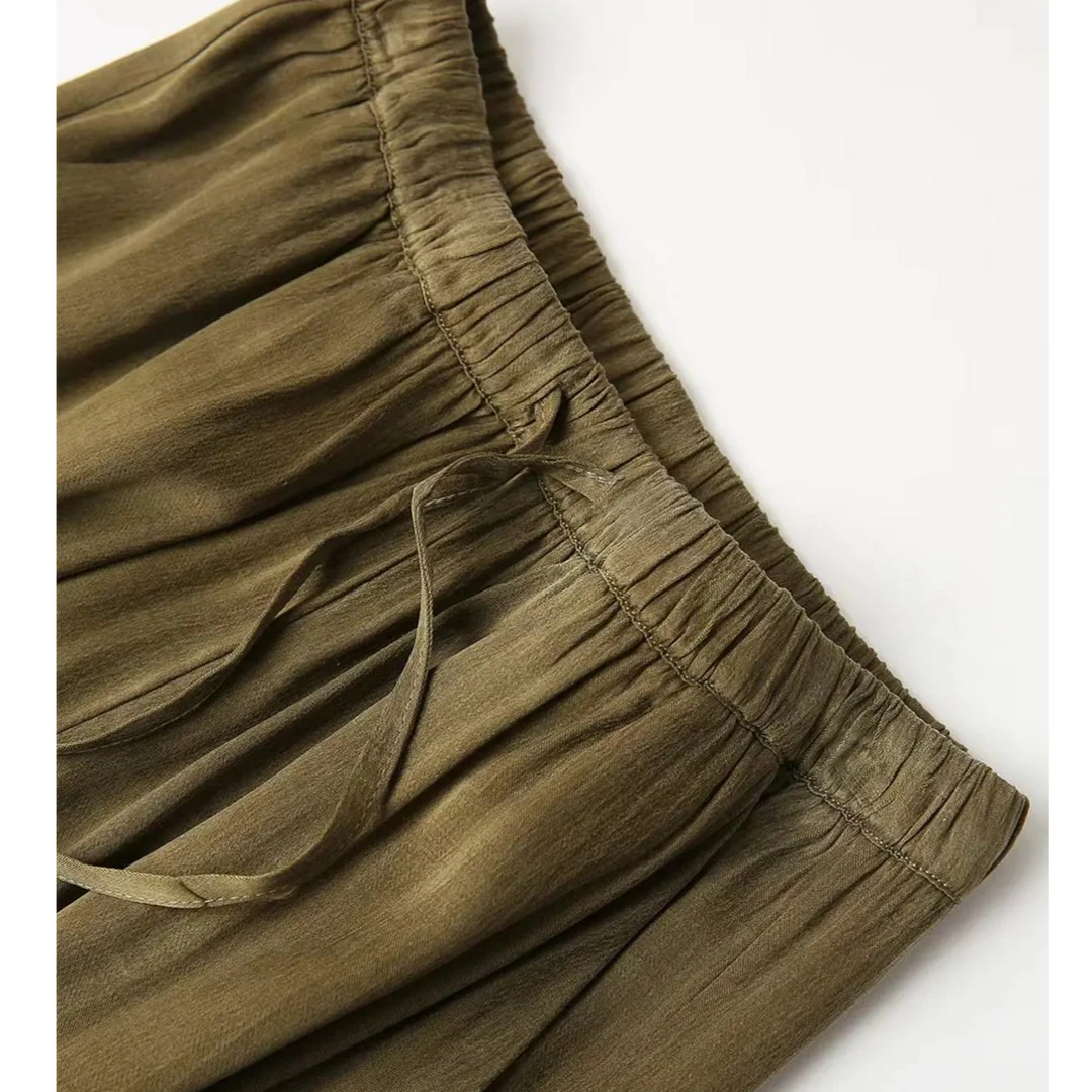 超好的一款雾面直筒裤女百搭127