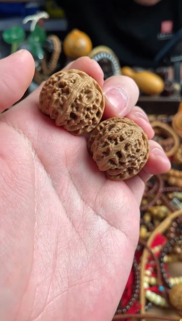 【闪购商品】文玩核桃把件王胖子文玩工作室苹果园35左右