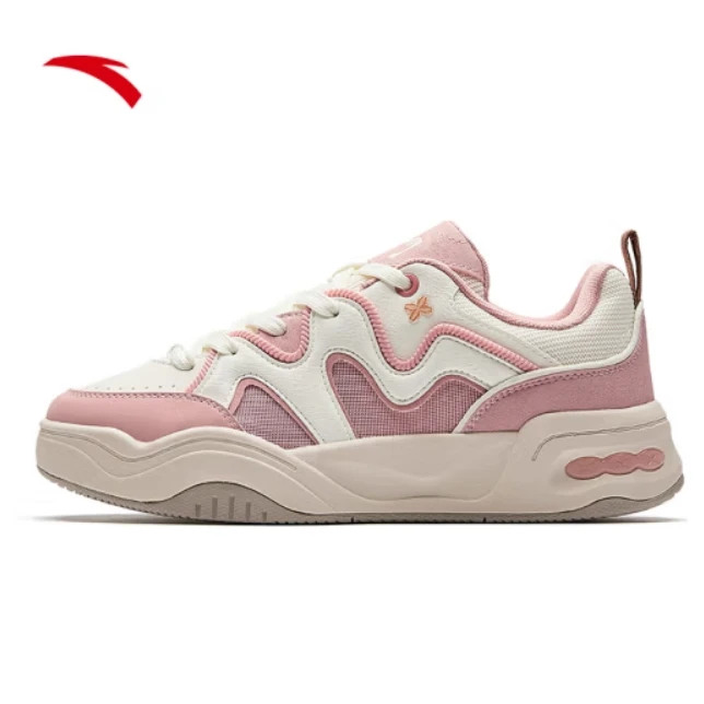 安踏 奶油包关晓彤同款板鞋女厚底休闲面包鞋增高运动鞋122528036